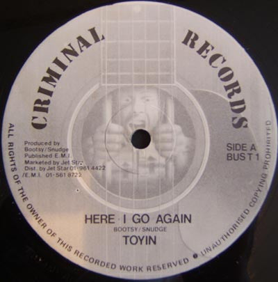 Toyin* : Here I Go Again (12")