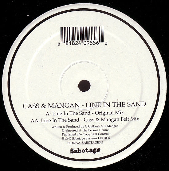 Cass & Mangan : Line In The Sand (12")