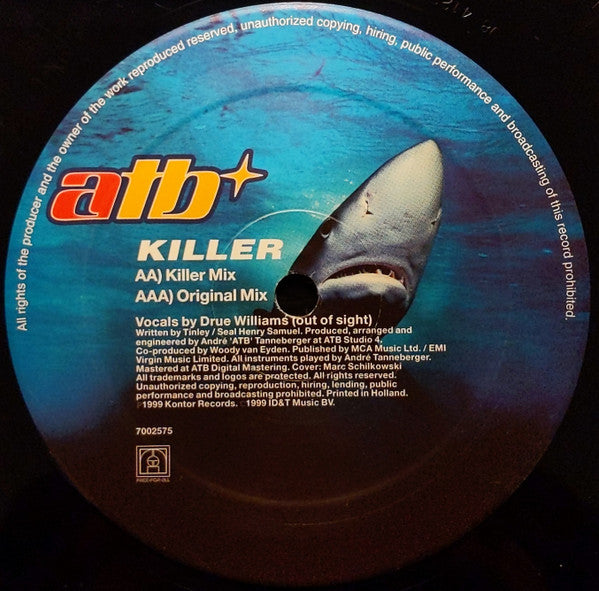 ATB : Killer (12")