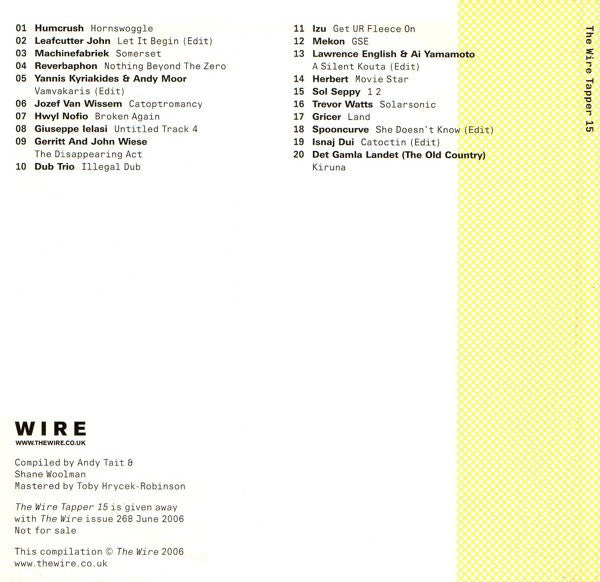 Various : The Wire Tapper 15 (CD, Comp, Promo)