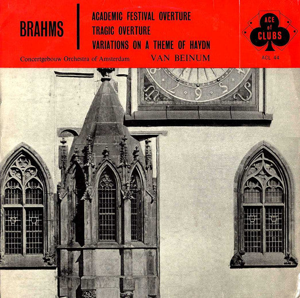 Johannes Brahms, Concertgebouworkest, Eduard van Beinum : Academic Festival Overture / Tragic Overture / Variations On A Theme Of Haydn (LP, Mono, RE, RP)