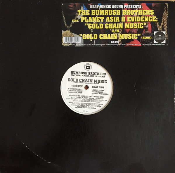 Bumrush Bros. : Gold Chain Music (12")