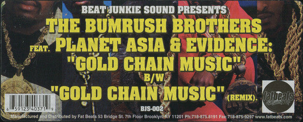 Bumrush Bros. : Gold Chain Music (12")