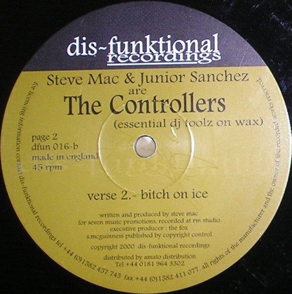 Steve Mac & Junior Sanchez : The Controllers (Essential DJ Toolz On Wax) (12")