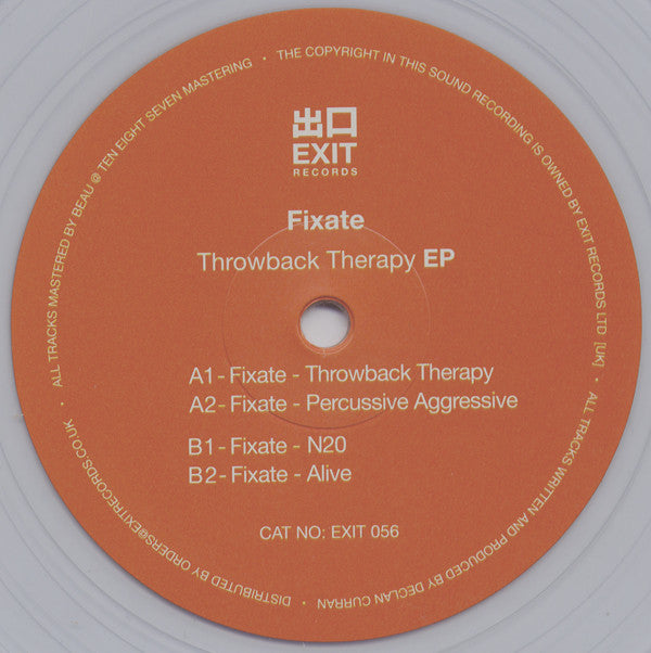 Fixate (2) : Throwback Therapy EP (12", EP, Cle)