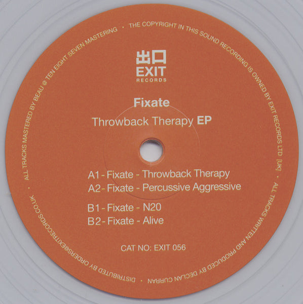Fixate (2) : Throwback Therapy EP (12", EP, Cle)