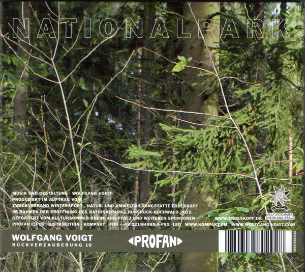 Wolfgang Voigt : Rückverzauberung 10 / Nationalpark (CD)