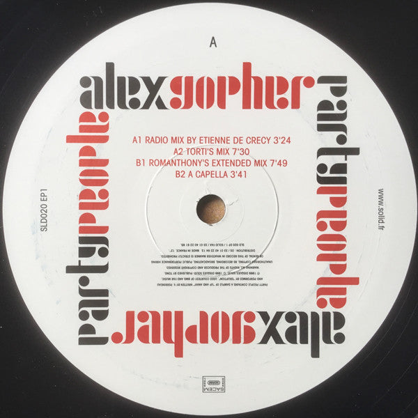 Alex Gopher : Party People Vol. 1 (12", EP)