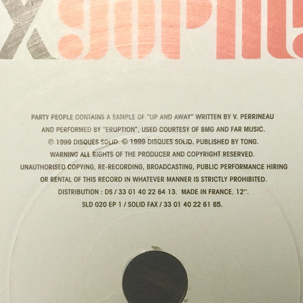 Alex Gopher : Party People Vol. 1 (12", EP)