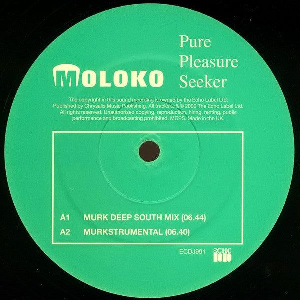 Moloko : Pure Pleasure Seeker (12", Promo)