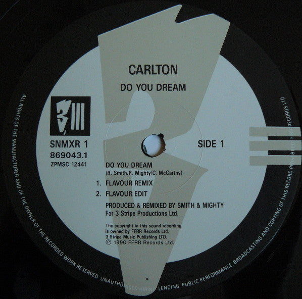 Carlton : Do You Dream (Remix) (12")