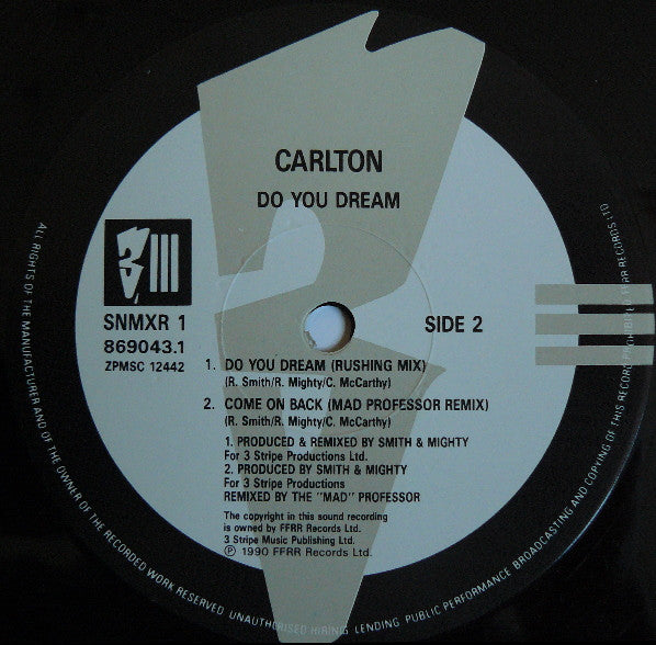 Carlton : Do You Dream (Remix) (12")