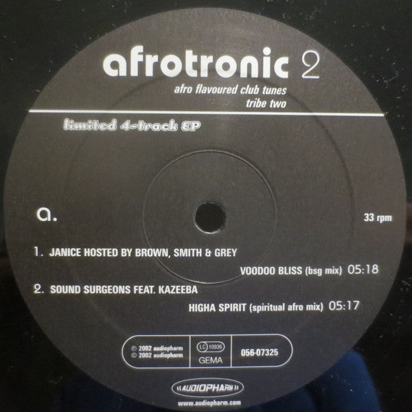 Various : Afrotronic 2 (12", EP, Ltd)