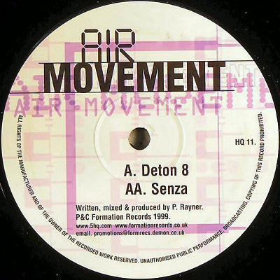 Air Movement : Deton 8 / Senza (12")