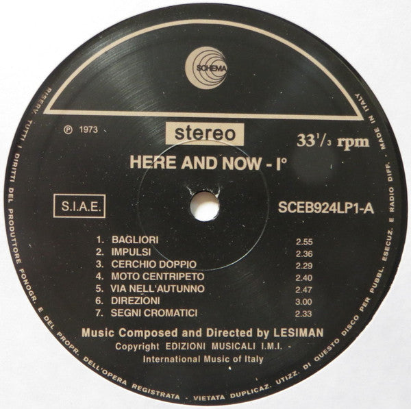 Lesiman : Here And Now Vol. 1 (LP, RE, S/Edition + CD)