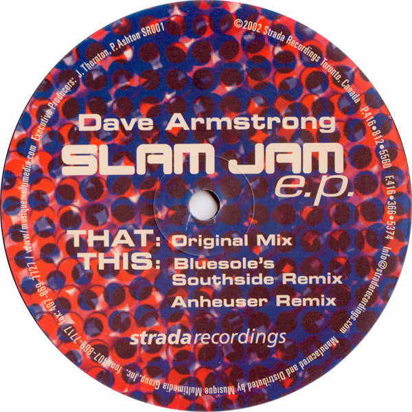 Dave Armstrong : Slam Jam EP (12", EP)