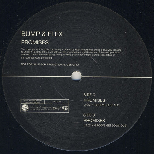 Bump & Flex : Promises (2x12", Promo)