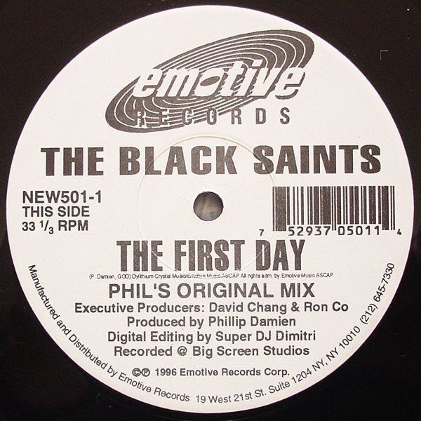 The Black Saints : The First Day (Part 1) (12")