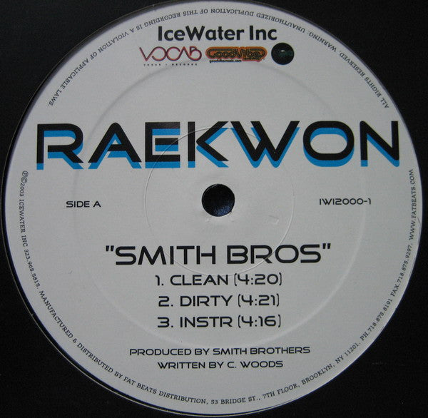 Raekwon : Smith Bros / Uncle (12")