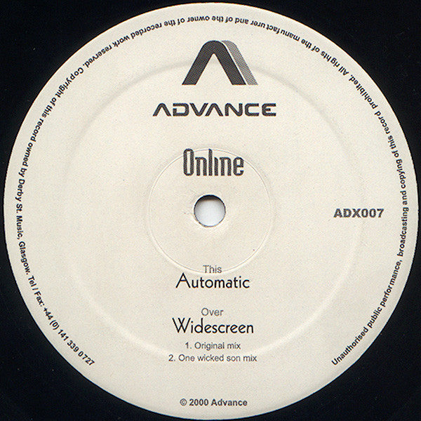 Online (2) : Widescreen / Automatic (12")