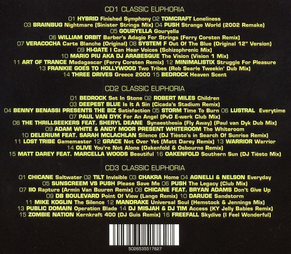 Various : Classic Euphoria (3xCD, Mixed)