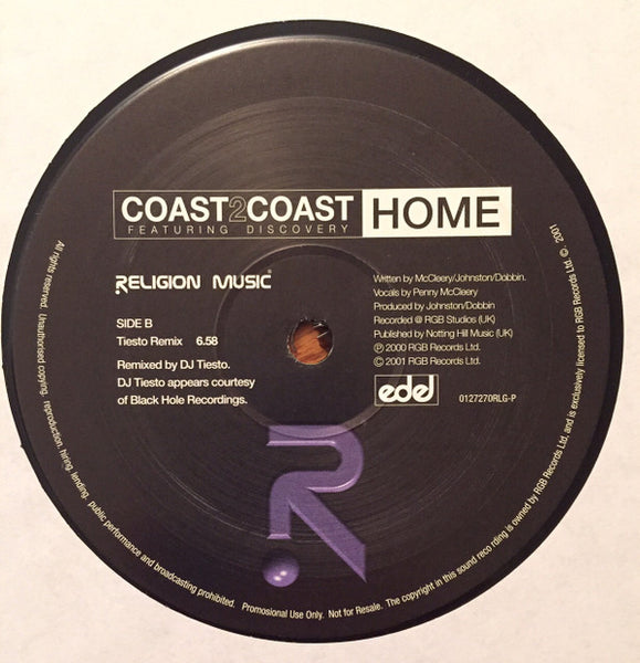 Coast 2 Coast Featuring Discovery (4) : Home (12", Promo, Dis)