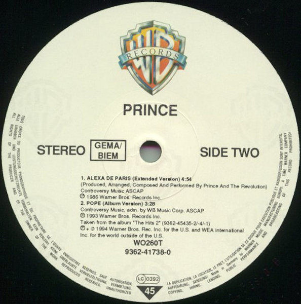 Prince : Letitgo (12", Single)