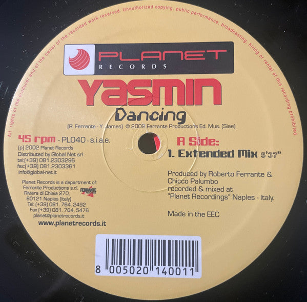 Yasmin* : Dancing (12")