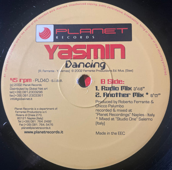 Yasmin* : Dancing (12")