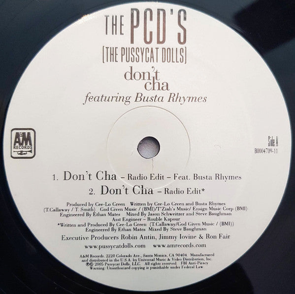 The Pussycat Dolls : Don't Cha (12")