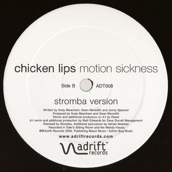 Chicken Lips : Motion Sickness (12")