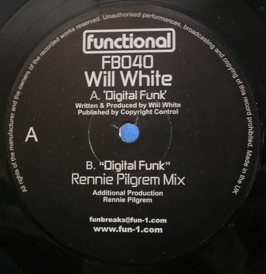 Will White : Digital Funk (12")