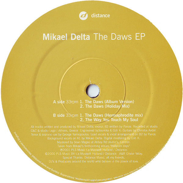 Mikael Delta : The Dawn EP (12", EP)