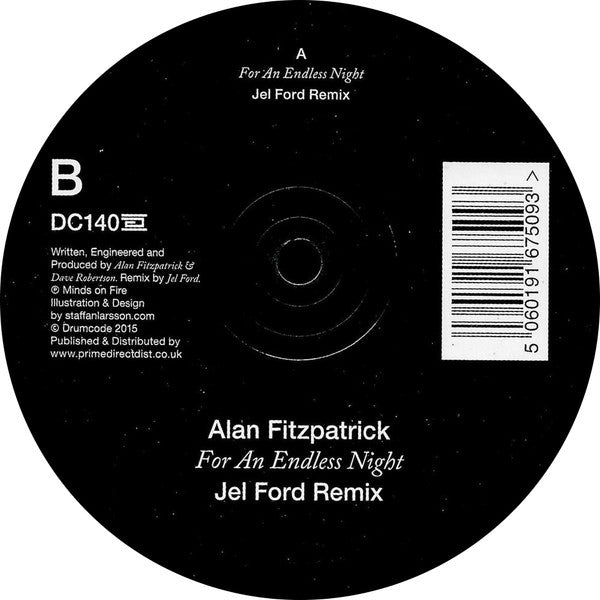 Alan Fitzpatrick : For An Endless Night (Jel Ford Remix) (12", S/Sided, Ltd)