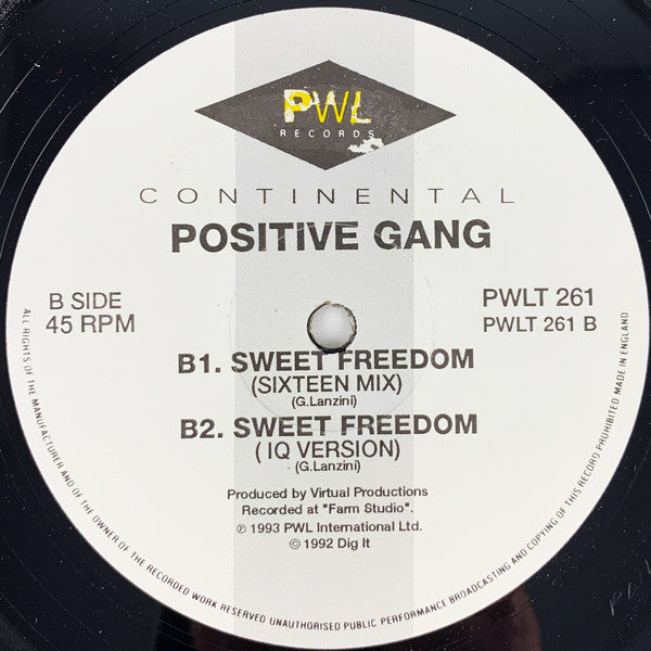 Positive Gang : Sweet Freedom (12")