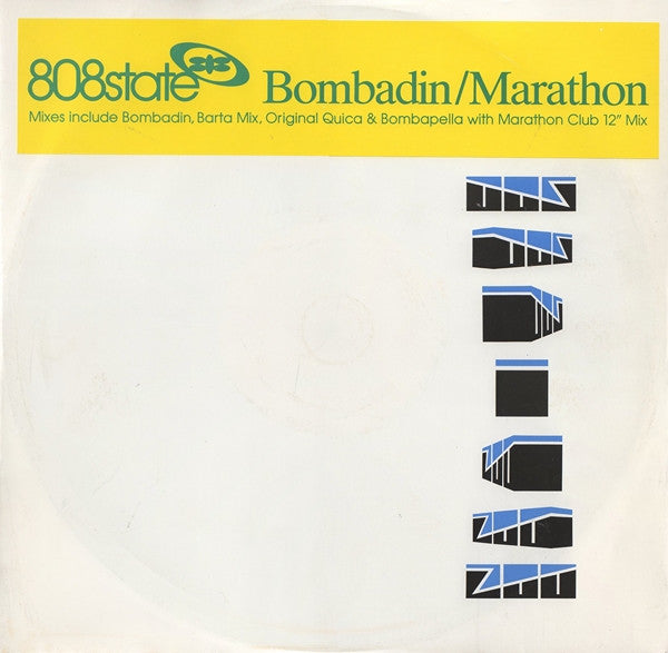 808 State : Bombadin / Marathon (12", Promo)