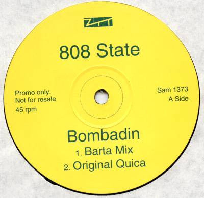 808 State : Bombadin / Marathon (12", Promo)