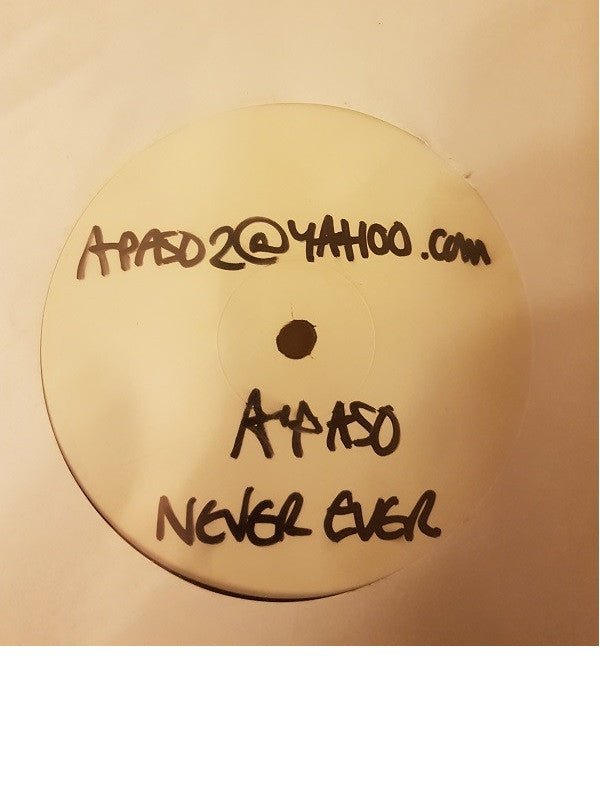 Apaso : Never Ever (12", Promo, W/Lbl, Sti)