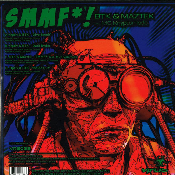 Optiv & BTK / Maztek : Dive Bomb (2x12", EP)