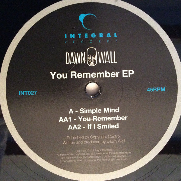 Dawn Wall : You Remember EP (12", EP)