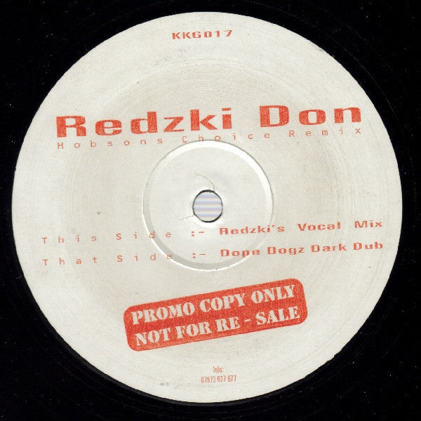 DJ Redz : Hobsons Choice  (Remix) (12", Promo)