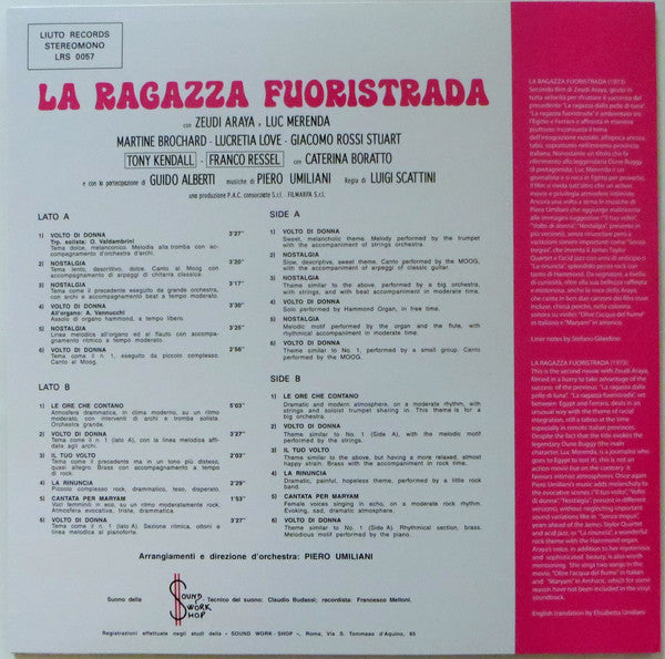Piero Umiliani : La Ragazza Fuoristrada (LP, Album, RE + CD, Album, RE)
