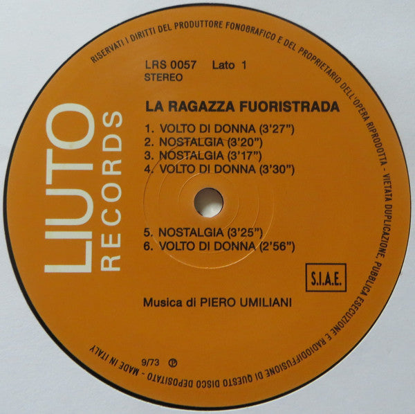 Piero Umiliani : La Ragazza Fuoristrada (LP, Album, RE + CD, Album, RE)