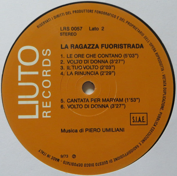 Piero Umiliani : La Ragazza Fuoristrada (LP, Album, RE + CD, Album, RE)
