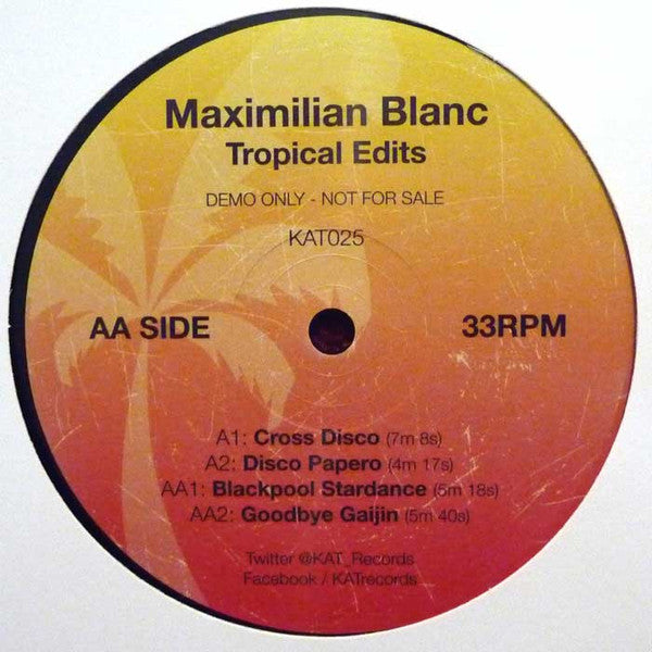 Maximilian Blanc : Tropical Edits (12")