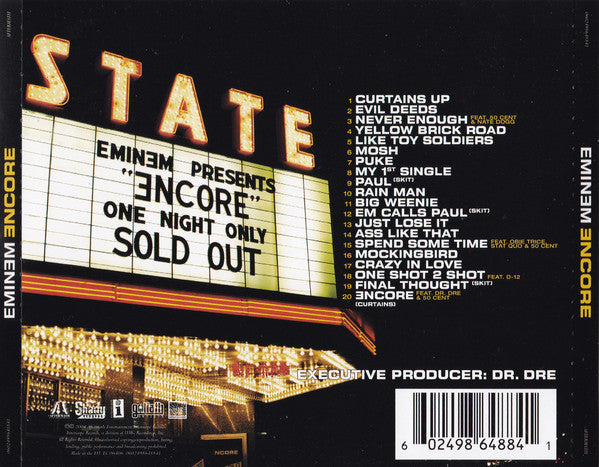 Eminem : Encore (CD, Album)