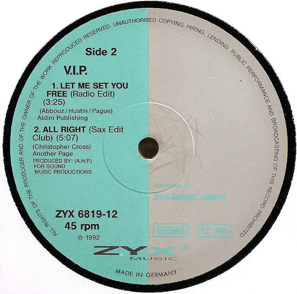 V.I.P. : All Right (12")