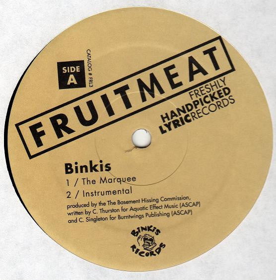 Binkis : The Marquee / That's What I'm Talking About (12")