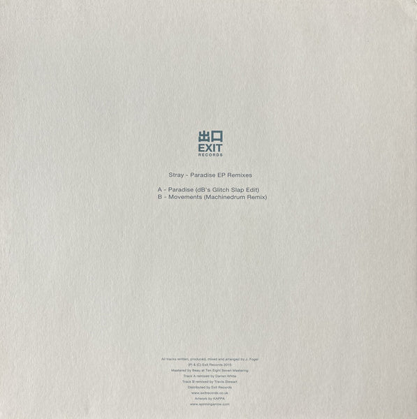 Stray (8) : Paradise EP Remixes (10")