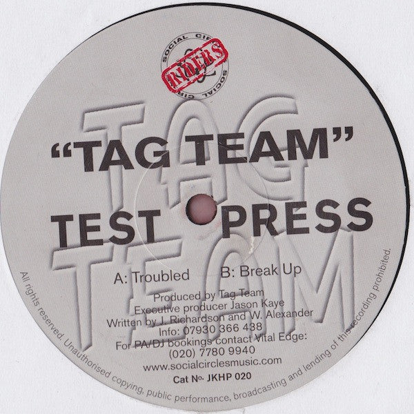 Tag Team (2) : Troubled (12", TP)